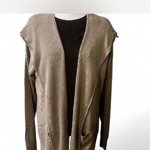 SALE 🛍️🛍️Splendid Open Cardigan with Hoodie and pockets Oatmeal Color